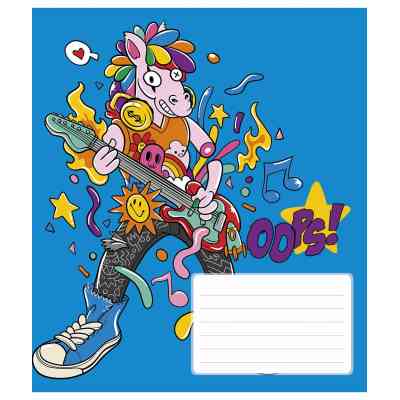 Зошит Школярик Oops 12 аркушів клітинка (012-3261K) Вінниця