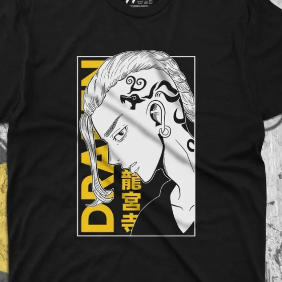 Футболка для подростка мальчика с принтом Токийские Мстители Рюгуджи Кен (Дракен) 4 Размер 160 Anime10614 Днепр