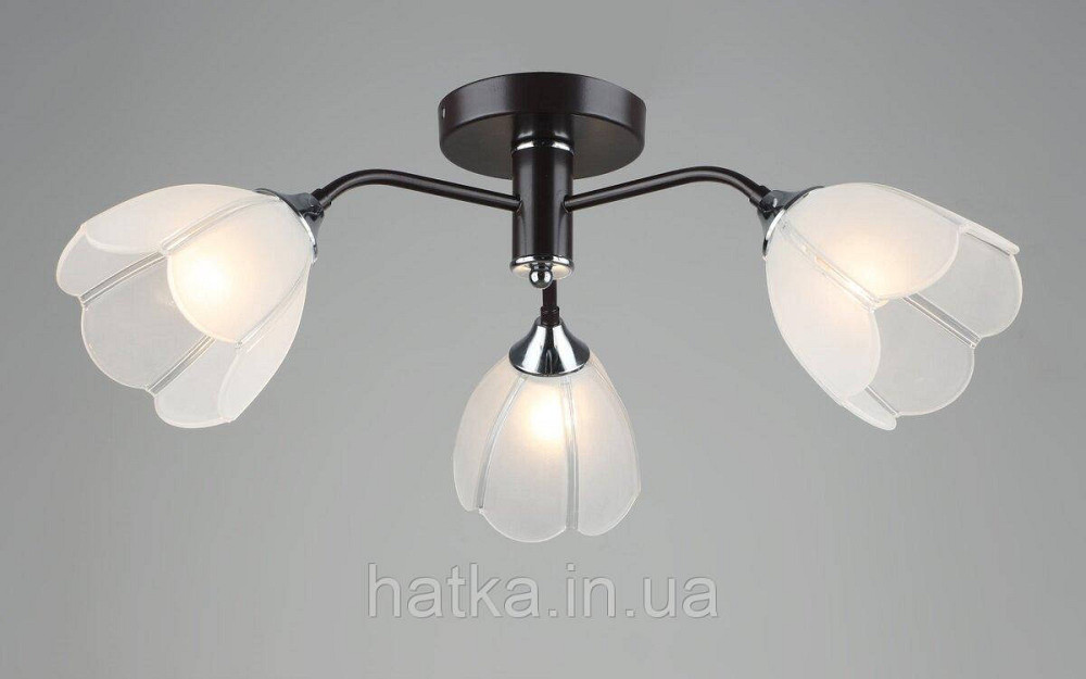 Люстра стельова на кухню Sirius B N6048/3 COFFEE+CR на 3 плафони Київ - фото 1