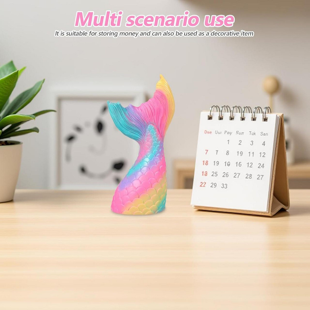 Скарбничка Gatuida 37Y55PIL мультиколор вінілова небитка з райдужним хвостом і монетним гаманцем дитяча декор Київ - фото 6