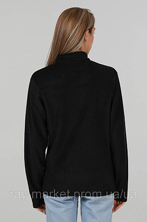 Кофта флісова на блискавці Ray Basic жіноча чорна (U0501W-Black) 3XL Київ - фото 5