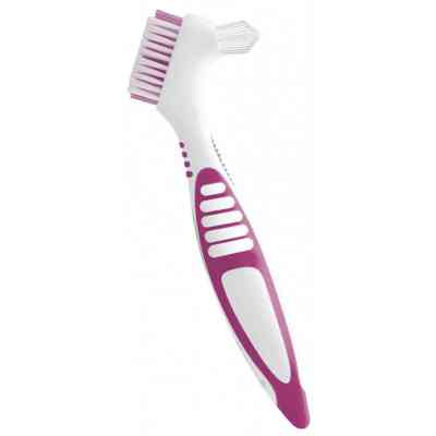 Зубная щетка Paro Swiss clinic denture brush для зубных протезов розовая (7610458009208-pink) Винница