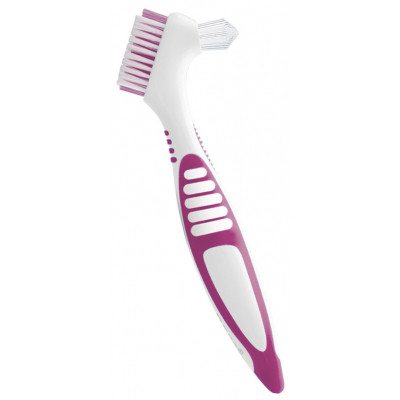 Зубная щетка Paro Swiss clinic denture brush для зубных протезов розовая (7610458009208-pink) Винница - изображение 1