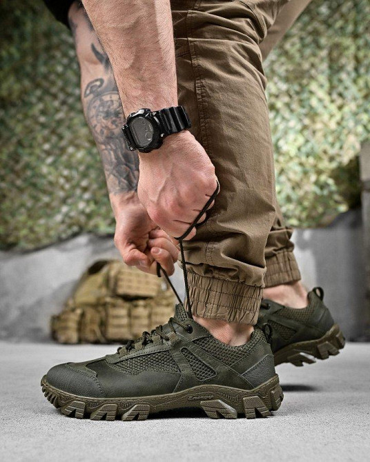 Тактические кроссовки OMEGA сетка олива ДЛ6570 Одесса - изображение 9