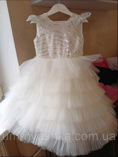 Платье Белое нарядное с блестками для девочки Кривой Рог - изображение 6