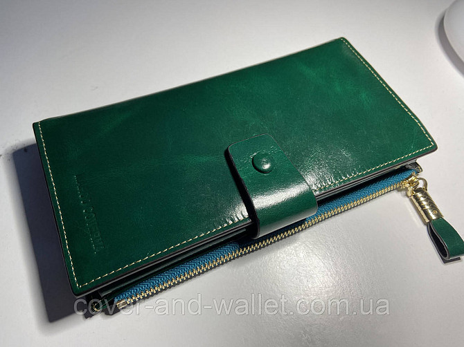Зелёный женский кошелек клатч из гладкой кожи Marco Coverna 8653 Киев - изображение 1
