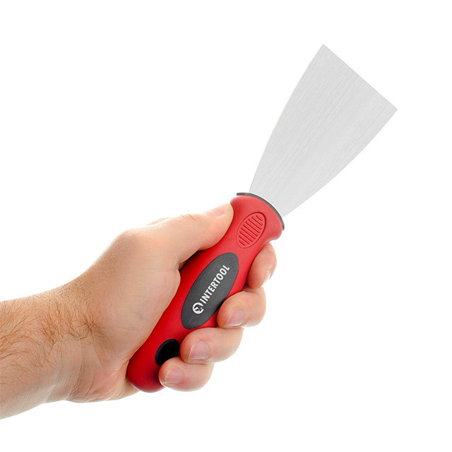 Шпатель із нержавіючої сталі, 65 мм, професійний INTERTOOL KT-2606 Київ - фото 4