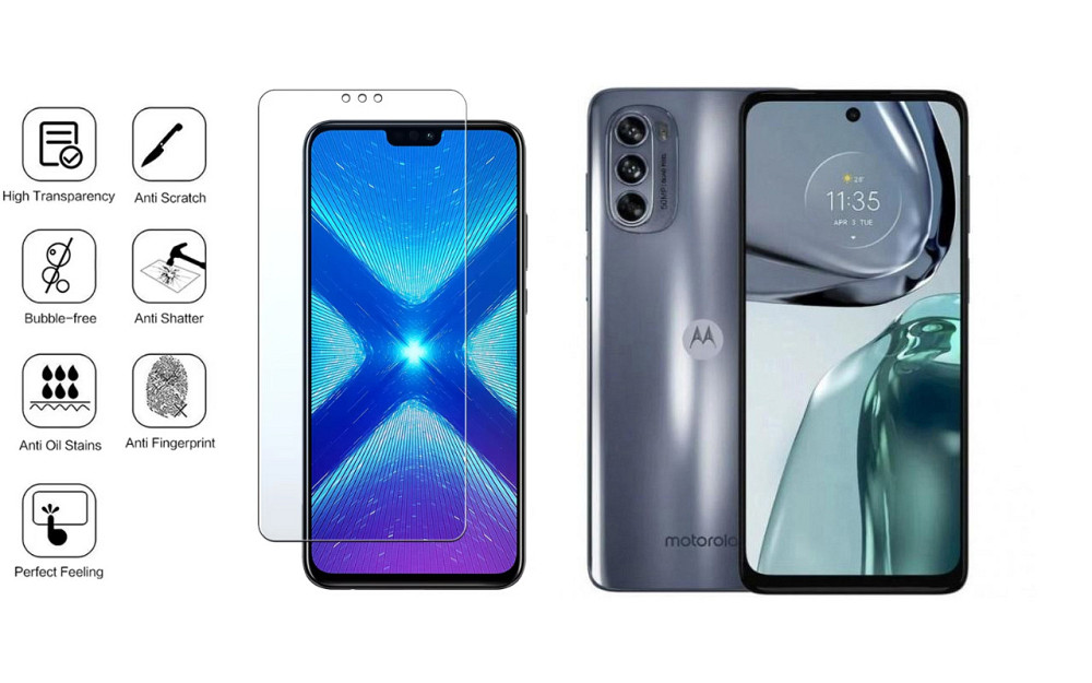 Защитное стекло NeoGlass для Motorola Moto G62 5G – ультрапрозрачное и устойчивое Киев - изображение 4