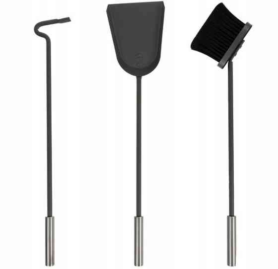 Набір камінних приналежностей 4в1 з підставкою в стилі лофт Kaminer (25970) Нововолинськ