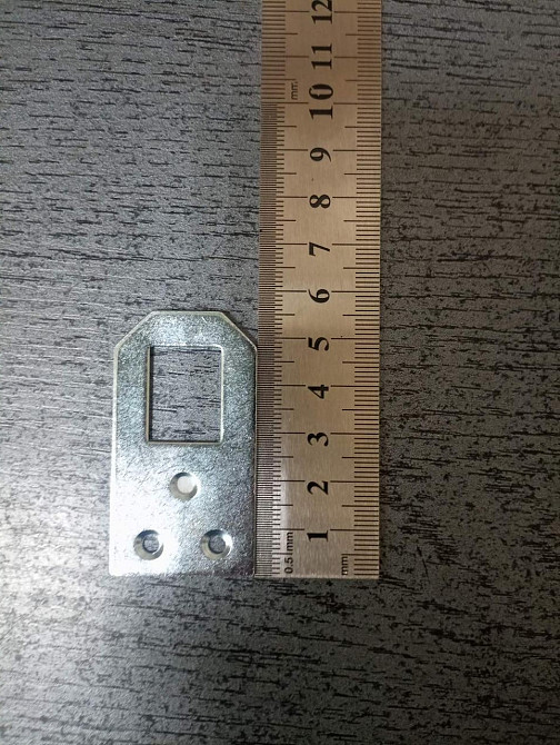 Вушко для підвішування меблів  55х30мм, оцинк білий "Mark" Київ - фото 1