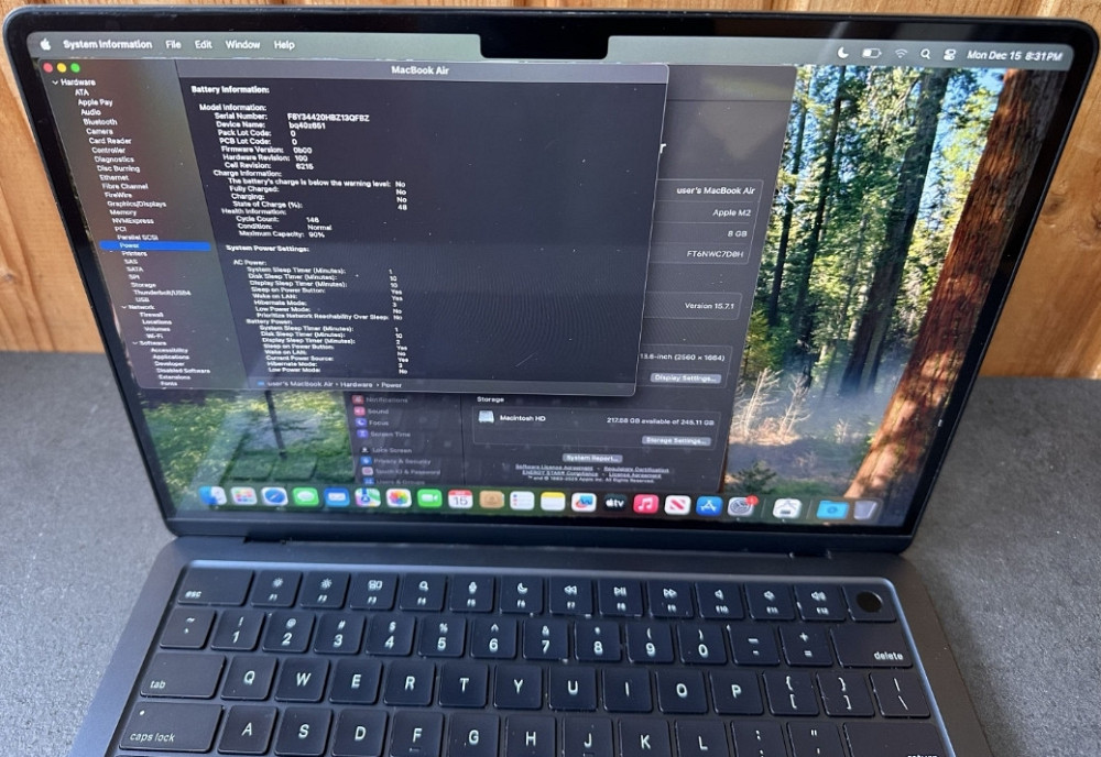 Macbook air m2 A2681 midnight 8gb 256gb. Харків - фото 3