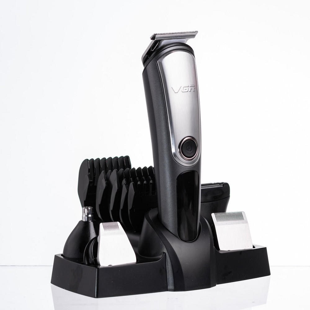 Набір для стрижки волосся 5 в 1 машинка, триммер та бритва VGR HP-V-105 Коломыя - изображение 10
