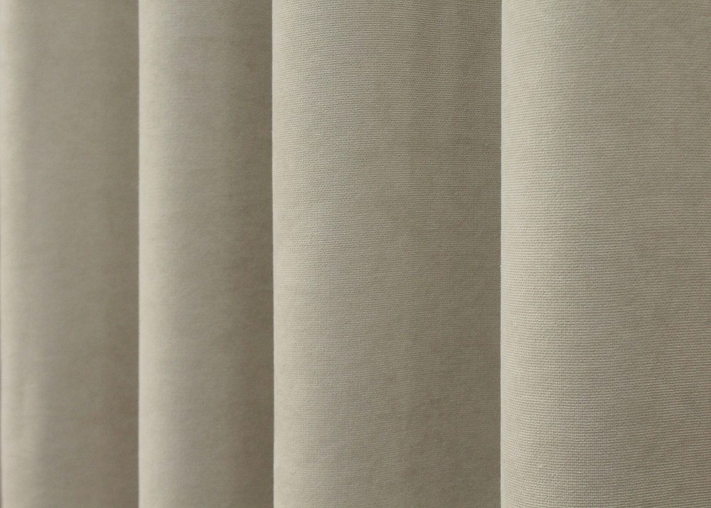 Комплект готових штор VR-Textil Мікровелюр Petek № 1488ш Бежевий 150х290 см 2 шт (33-0367) Київ - фото 8