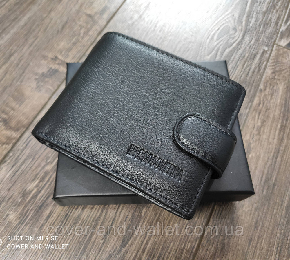 Малый мужской кожаный кошелёк из натуральной кожи  Marco Coverna M14 Киев - изображение 1