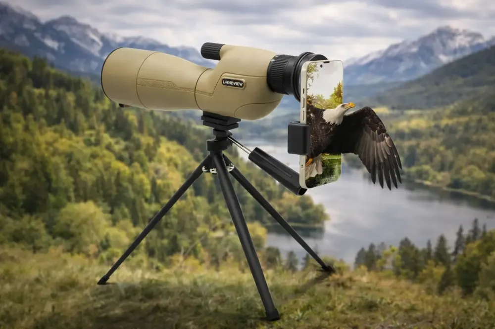 Монокуляр 25-75x60 с широким углом обзора, влагозащитой и штативом Коломыя - изображение 2