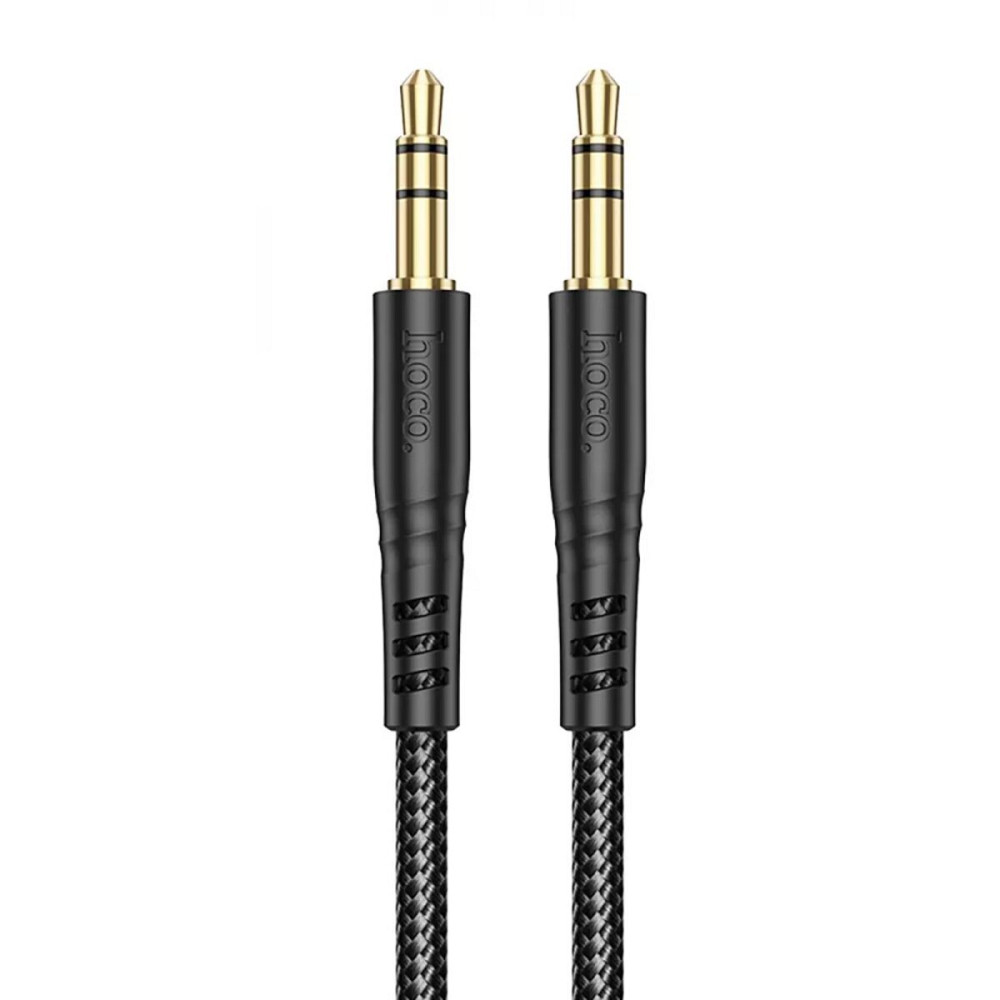 Аудiокабель HOCO UPA24 Smooth AUX audio cable Black Киев - изображение 1