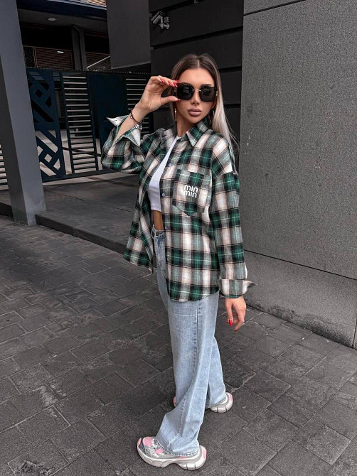 Жіноча сорочка в клітинку ( з накатом) Одеса - фото 4