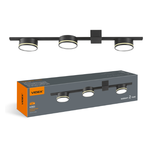 LED Світильник під лампу 3*GX53 накладний чорний VL-SPF32-3B Videx Житомир - изображение 1