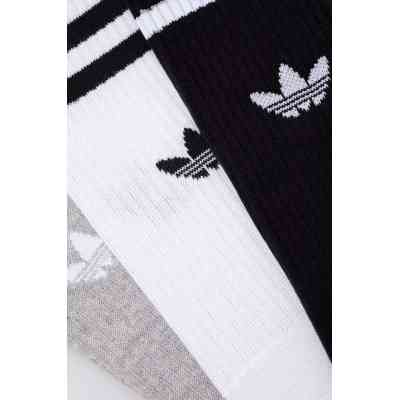 Шкарпетки Adidas High Crew Sock IU2653 білий, сірий, чорний M (40-42) (4066757431791) Вінниця