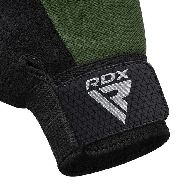 Рукавички для фітнесу RDX W1 Half Army Green Plus XL Каменское - изображение 3