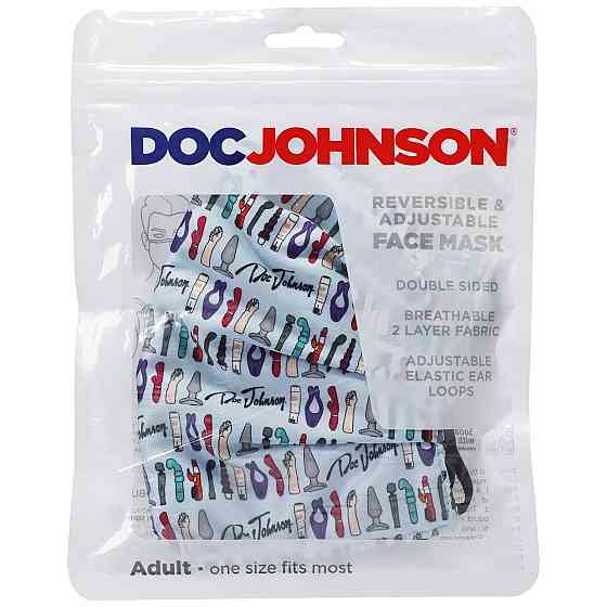 Двусторонняя маска Doc Johnson DJ Reversible and Adjustable face mask Sex Aura Киев