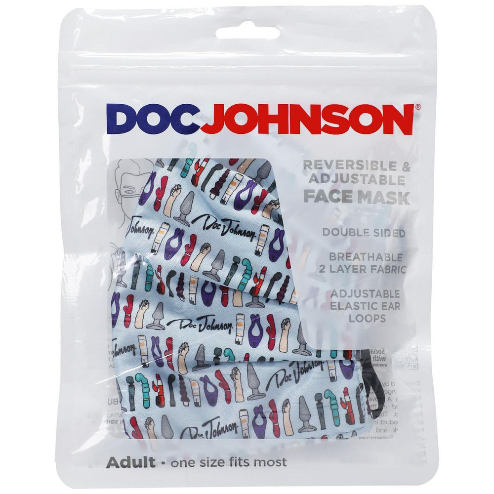 Двостороння маска Doc Johnson DJ Reversible and Adjustable face mask Sex Aura Київ - фото 4