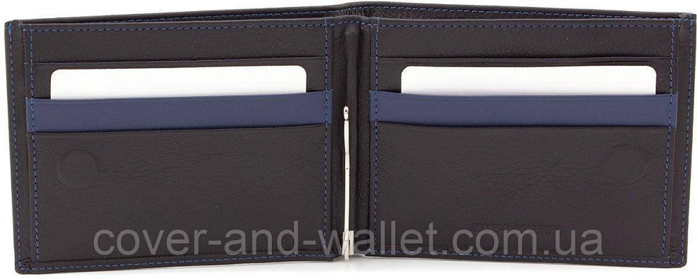 Компактний чоловічий гаманець з зажимом на магнітах із шкіри Marco coverna MC 1008 A Київ - фото 9