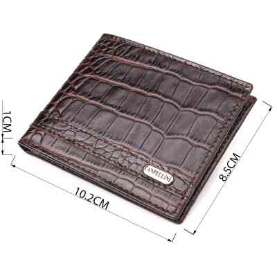 Гаманець Canpellini Затискач із натуральної шкіри Коричневий (21519) Вінниця