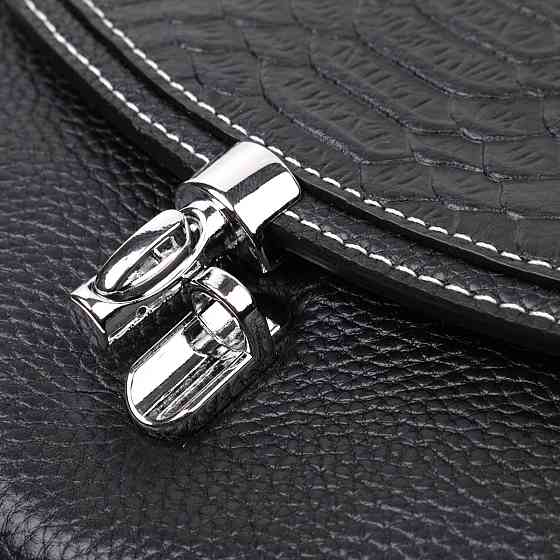 Кожаная сумка для женщин с интересной защелкой Vintage 22416 Черная Киев