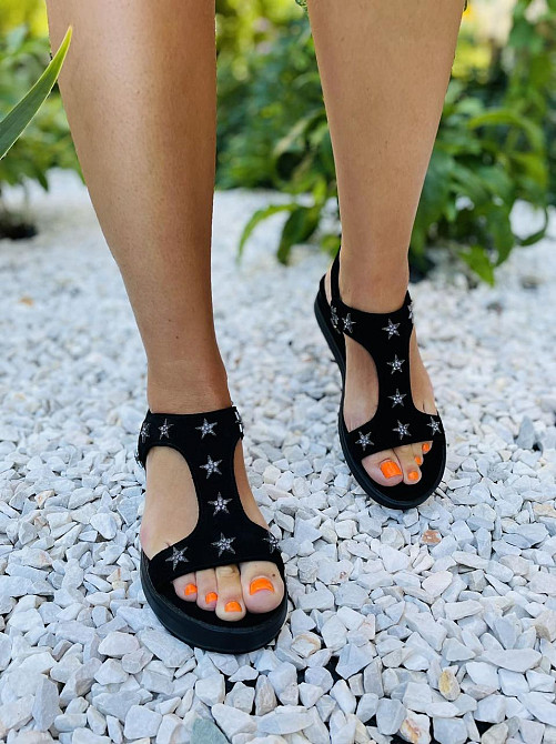 Olli БосонІжки жіночі OLLI Л-3-21747 чорні (літо, замша натуральна) (3654) лише 39р. Коломыя - изображение 2