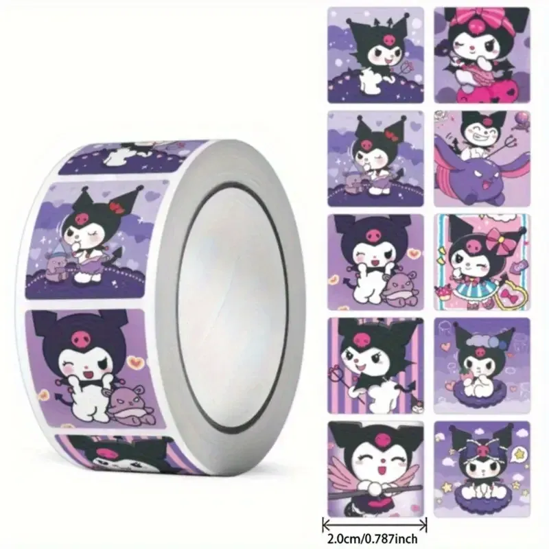 Набір милих кавайних стікерів в різних образах Kuromi – 500 шт, 10 дизайнів Київ - фото 1