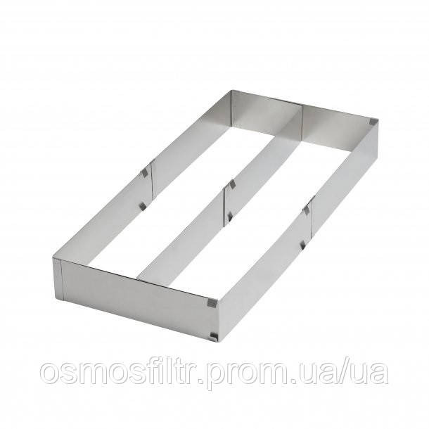 Рамка для випічки Axentia нерж з регулюваням ширини та глибини 23.5-44x5x20-37 см (124014) Київ - фото 3