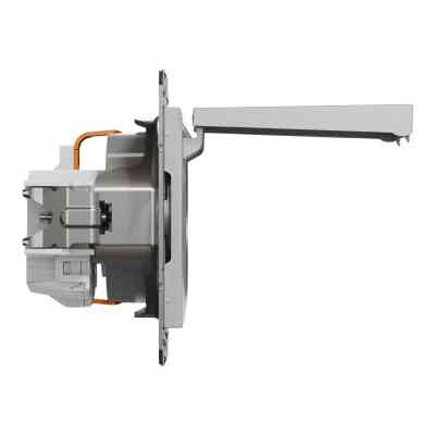 Розетка Schneider Electric ASFORA з кришкою, алюміній (EPH3100161) Вінниця