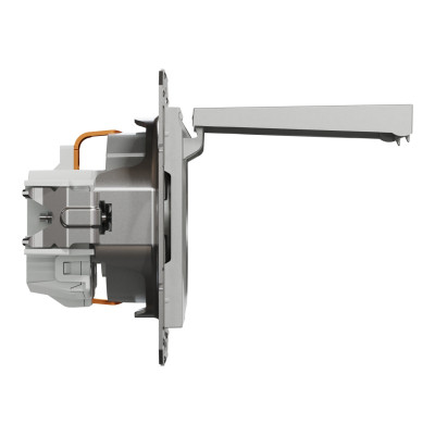 Розетка Schneider Electric ASFORA з кришкою, алюміній (EPH3100161) Вінниця - фото 3