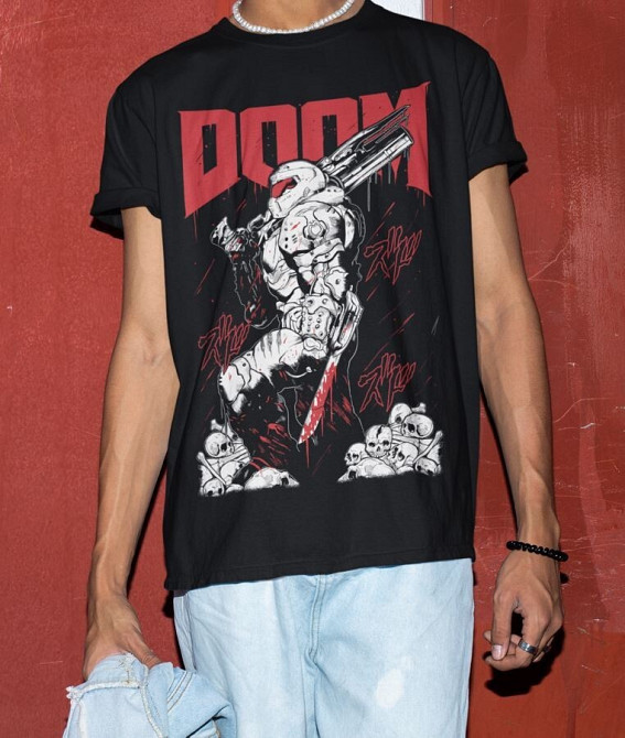 Футболка для хлопчика з аніме принтом Ог Д М Слайер оверсайз (зріст від 165 до 180) Чорний AnimeJ0859m Дніпро - фото 2