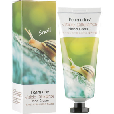 Крем для рук FarmStay Visible Difference Hand Cream Snail С муцином улитки 100 г (8809338560055) Винница - изображение 2