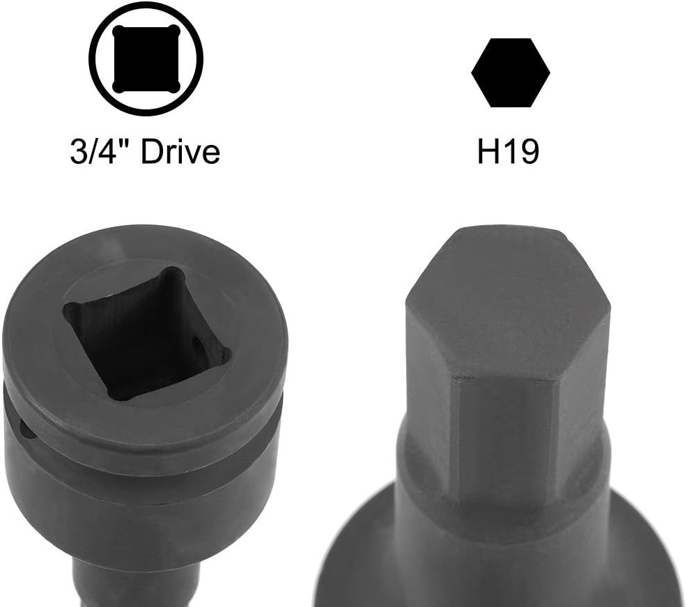 Головка 3/4" з насадкою Hex 19мм ударний Одеса - фото 2