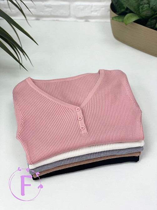 Демісезонна кофта з ґудзиками "Anette" оптом | Розпродаж моделі Київ - фото 3