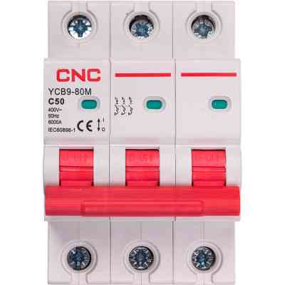 Автоматичний вимикач CNC YCB9-80M 3P C50 6ka (NV821570) Вінниця