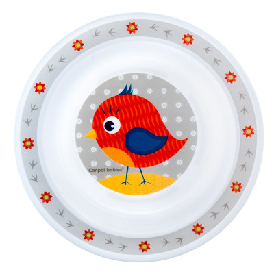 Набор детской посуды Canpol babies Cute Animals Птичка Красный 5 предметов (4/401_red) Винница - изображение 6