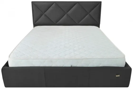 Кровать Двуспальная Leeds VIP 160 х 190 см Missoni 009 С дополнительной металлической цельносварной рамой Темно-серый Киев