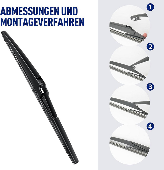 Щітки склоочисника Wifko для Toyota Yaris MK3 2012–2019, передні + задні, комплект всесезонних двірників Київ - фото 6