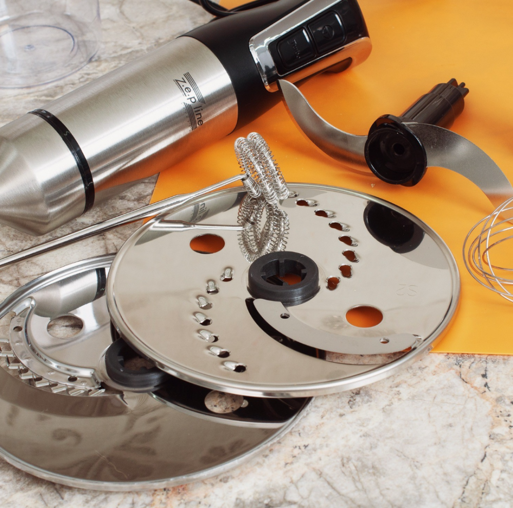 Багатофункціональний блендер 7в1 з потужністю 1500Вт 20 швидкостей, чаша 1.5 літрів  Zepline ZP-797 Чорний Одеса - фото 8