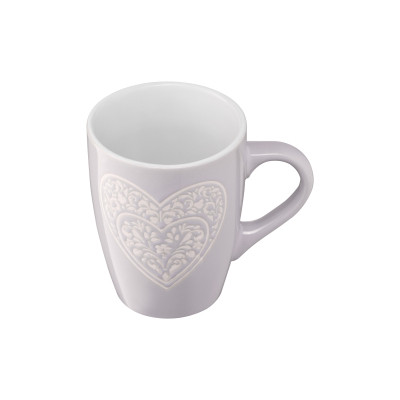 Чашка Ardesto Heart 330 мл Grey (AR3467GR) Вінниця - фото 2