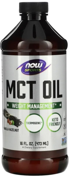 Масло МСТ для похудения Now Food Sports MCT Oil 473 мл ваниль и лесной орех Киев - изображение 1