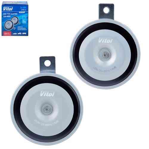 Электромагнитный дисковый сигнал CA-1195 VITOL 12V диаметр 95 мм Харьков