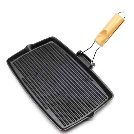 Чавунна гриль-сковорода з ручкою 36,5х24,5х3 см GRILLI 777175 Код: 012698 Рівне