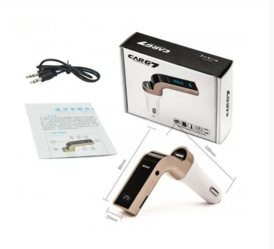 FM Модулятор для Авто CARG7, Bluetooth, MP3, USB, AUX / 4692 Дніпро