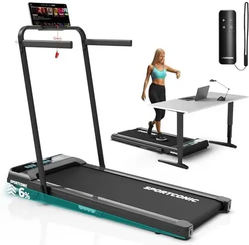 Беговая дорожка Sportconic Bieżnia Elektryczna 1-12Km/H Do Domu Składana Z Nachyleniem Pod Biurkiem Zestawie Киев