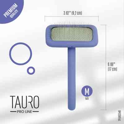 Гребінець для тварин Tauro Pro Line прямокутний M, зубці 11 мм purple (TPLB63546) Вінниця